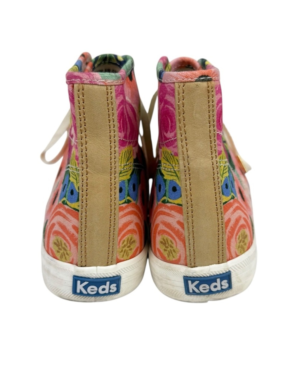 Keds X Rifle Paper Co. Kickstart Hi Juliet Sneaker High Top Floral Size 8.5 - Picture 3 of 12